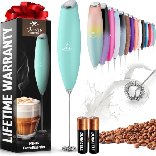Zulay Powerful Milk Frother for Coffee with Upgraded Titanium Motor