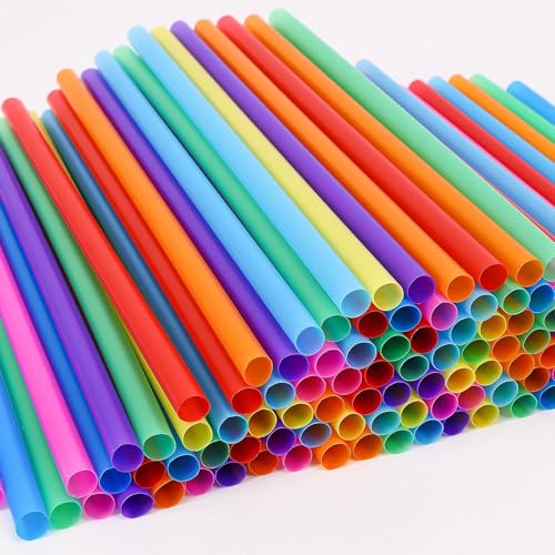 8.3" Jumbo Smoothie & Milkshake Disposable Straws (240 Count)