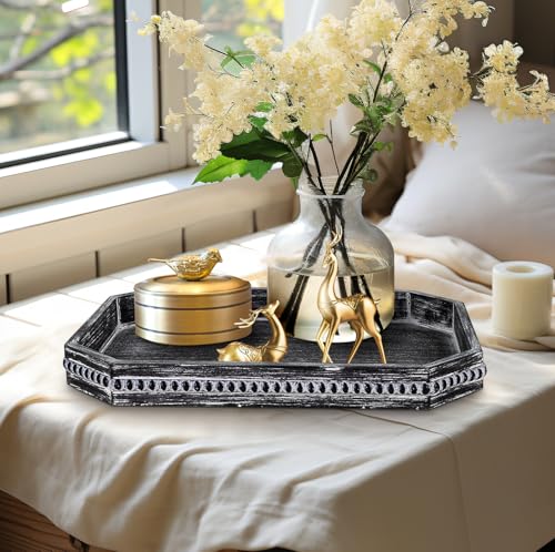 Octagonal Wood Serving Tray
