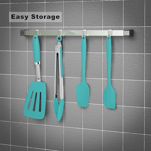 5 Piece Silicone Spatulas Set with Tongs