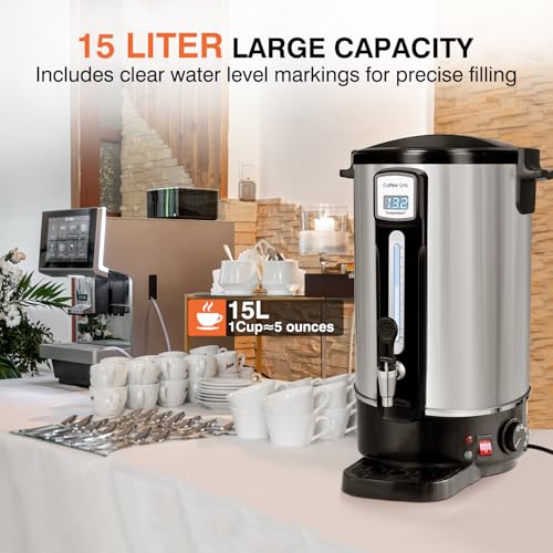 Commercial Coffee Urn 50 Cup Stainless Steel Coffee Maker