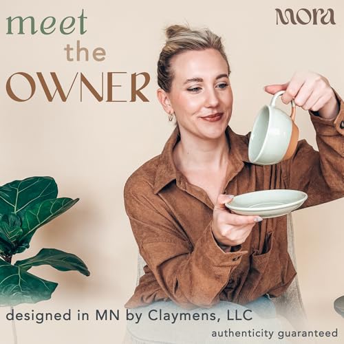 Mora Ceramic Latte Art Mug With Saucer
