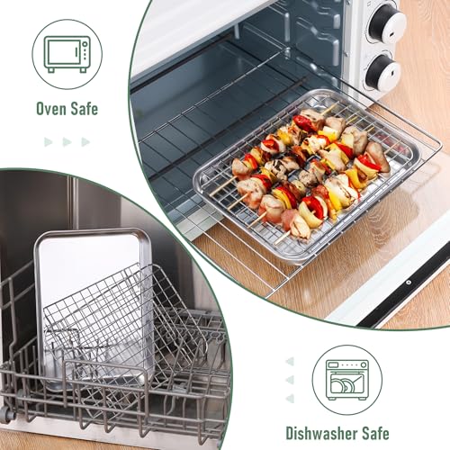 Toaster Oven Pan with Rack (2 Count)