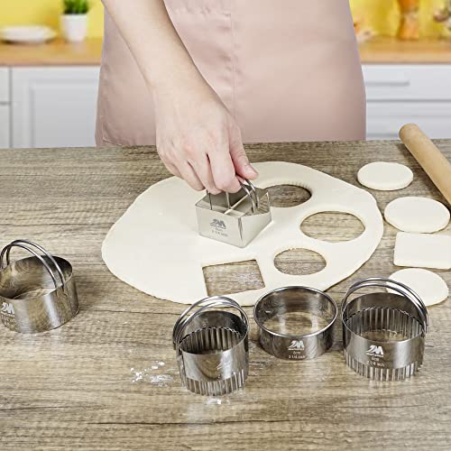 Square Biscuit Cutter Set 1.75inch 2inch 2.25inch 2.75inch 3.25inch