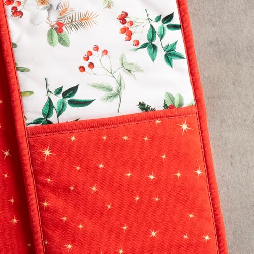 Double Oven Mitts 100% Cotton Double Oven Glove