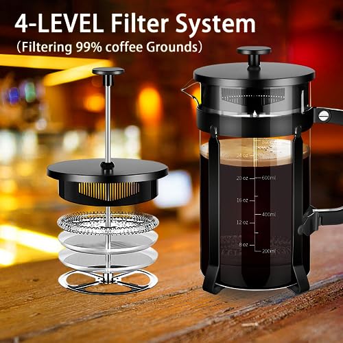 French Press Coffee Maker 304 Stainless Steel Coffee Press