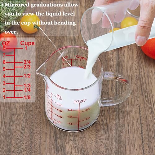 Ackers Mirror Graduated Glass Measuring Cup