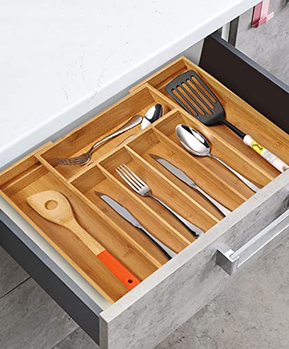 Bamboo Cutlery Silverware Tray