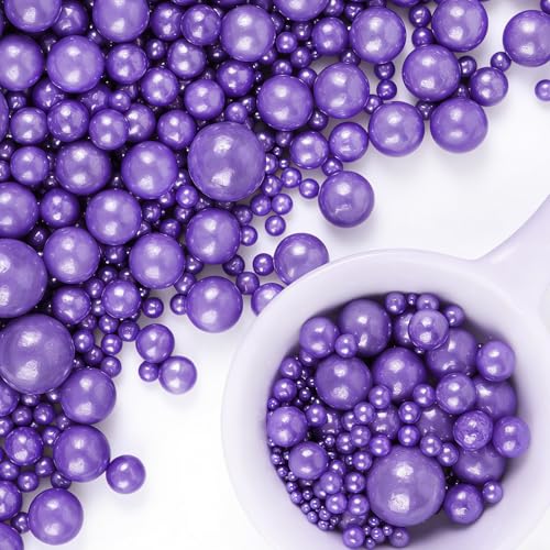 Purple Pearl Sprinkles for Cake Decorating (4.6 Ounce)