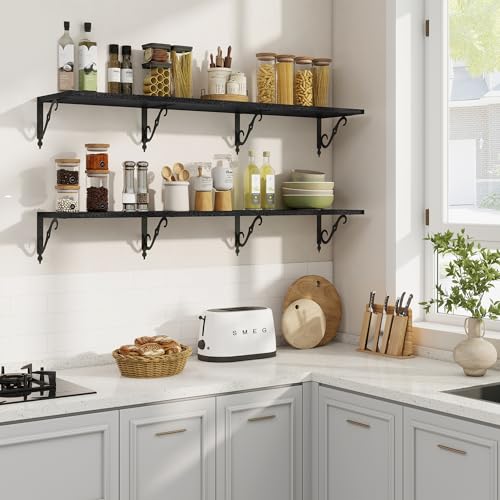 12 Inch Deep Floating Shelves for Wall (2 Count)