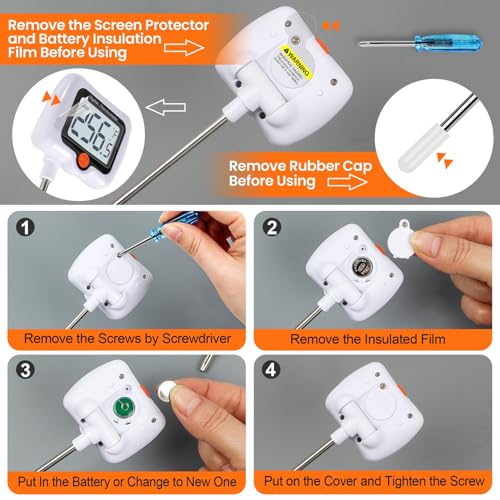 Candy Thermometer for Candy Making with Pot Clip