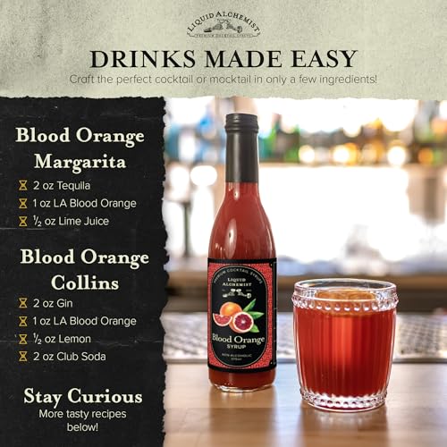 Blood Orange Syrup for Cocktails (12.7 Fl Oz)