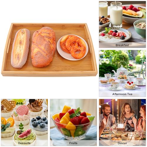 2 PCS Bamboo Serving Tray (2 Count)
