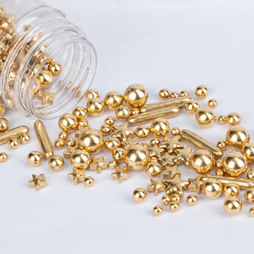 Gold Sprinkles 130g (4.58 Ounce)