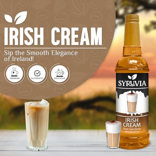 Coffee Syrup Irish Cream Flavored Syrup for Drinks (25.4 Fl Oz)