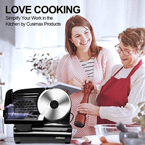 Meat Slicer CUSIMAX Electric Deli Meat Slicer for Home