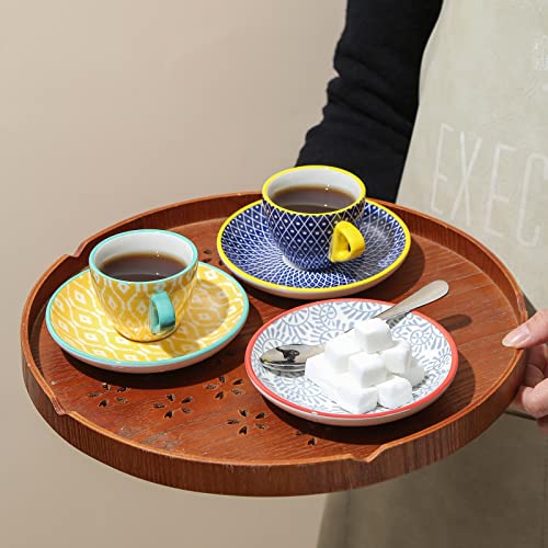Ceramic 2 oz Espresso Cups (6 Count)