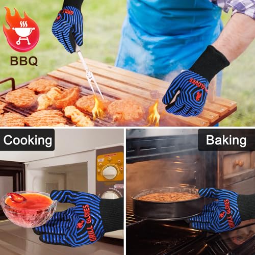 BBQ Gloves Oven Gloves 1472℉ Extreme Heat Resistant