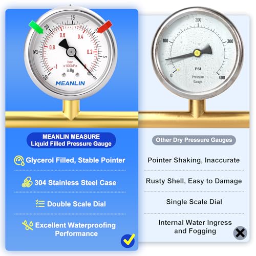 30inHG~0Psi Vacuum Pressure Gauge 1