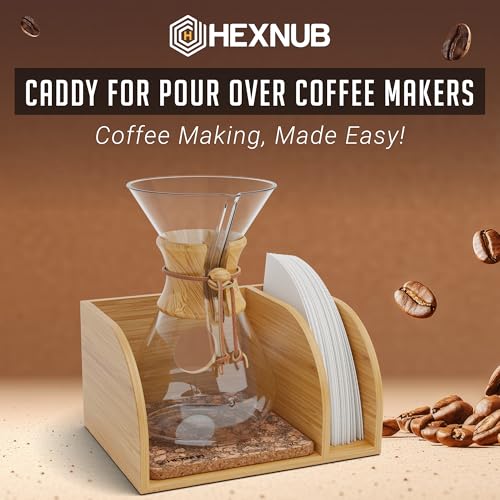 Pour Over Caddy for Chemex Bodum Cosori Coffee Makers Cork
