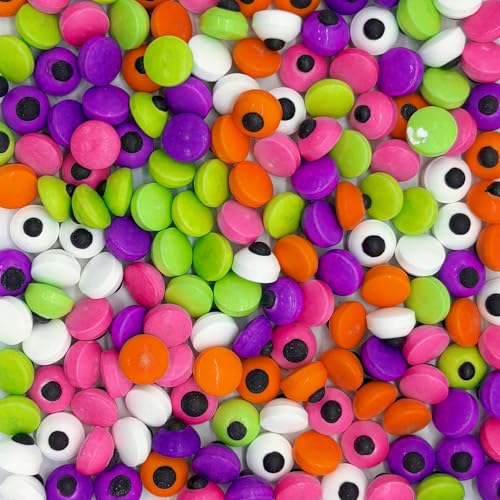 Mixed Colour Eyes Sprinkles Halloween Edible Eyes Cake Decoration Cupcake Toppers Cookie Decorating Perfect for Cakes (3 Ounce)