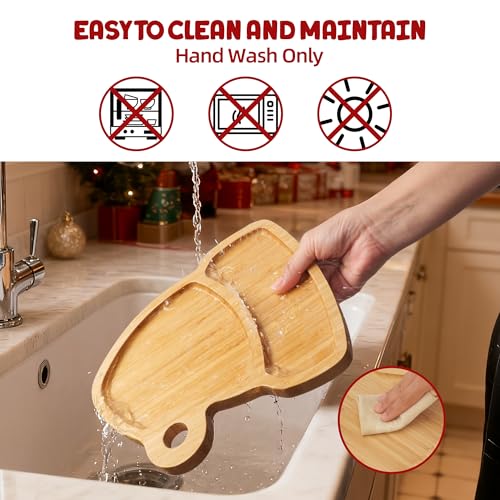 Christmas Hat Bamboo Serving Platter