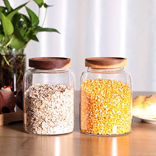 Glass Storage Jars with Airtight Lids