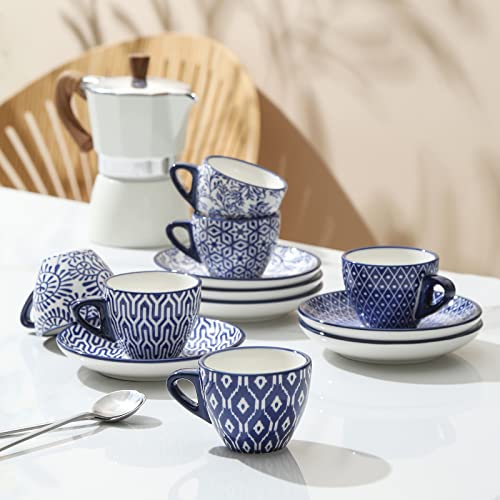Ceramic 2 oz Espresso Cups (6 Count)