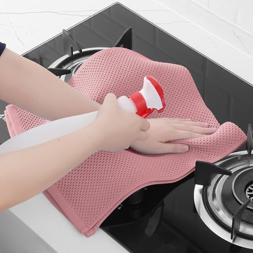 100% Cotton Waffle Weave Kitchen Dish Towels 12 (12 Count)