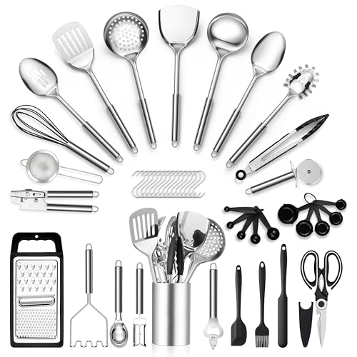 Stainless Steel Cooking Utensil Set (39 Count)