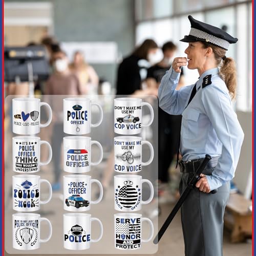 12 Pcs Police Gifts Mugs Bulk (12 Count)