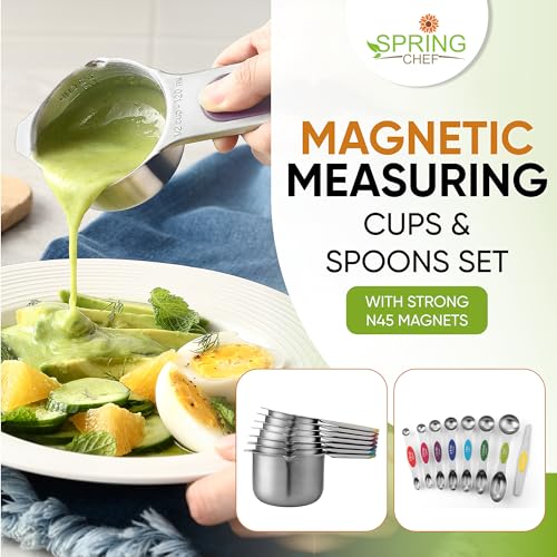 15 Magnetic Measuring Cups & Spoons Set w