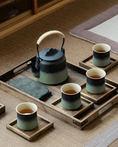 Japanese Teapot Set with 4 Cups