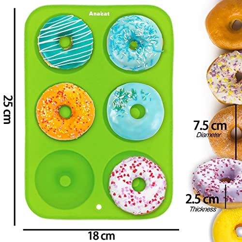 3 Pack Donut Pan Silicone Baking Mold (3 Count)
