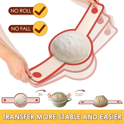 2 Pcs Silicone Bread Sling for Dutch Oven