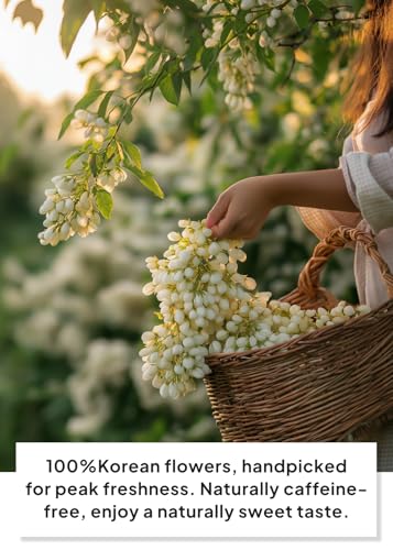 Korean Food KKOKDAM Acacia Flower Tea Decaf Floral Tea Caffeine Free