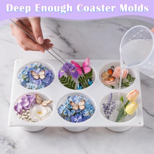 Deep Coaster Resin Molds Silicone