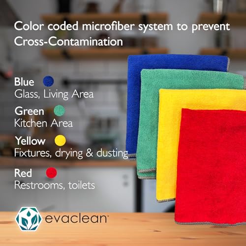 Premium Microfiber Cleaning Cloth 16"x16" (24 Count)
