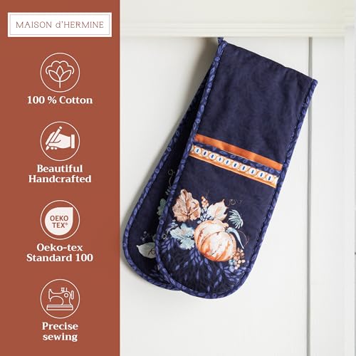 Double Oven Mitts 100% Cotton Double Oven Glove