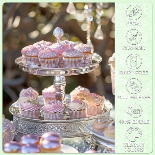 Iridescent Green Edible Glitter