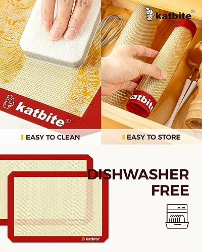 Silicone Baking Mat Set of 3 Red