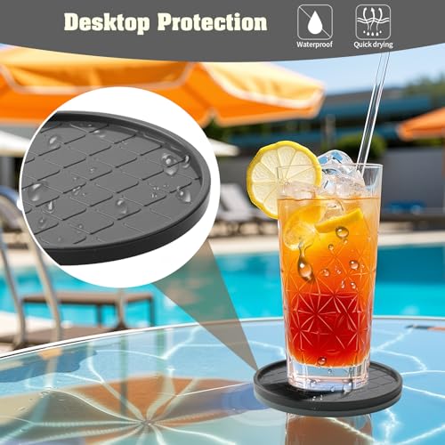 Coasters Drink Coasters Set of 8 with Holder (8 Count)