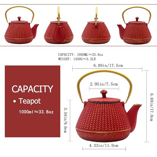 Small Cast Iron Tea Kettle for Stovetop Safe