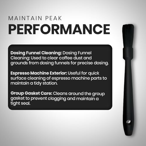 10 in Espresso Grinder Brush Coffee Cleaning Tool Handle