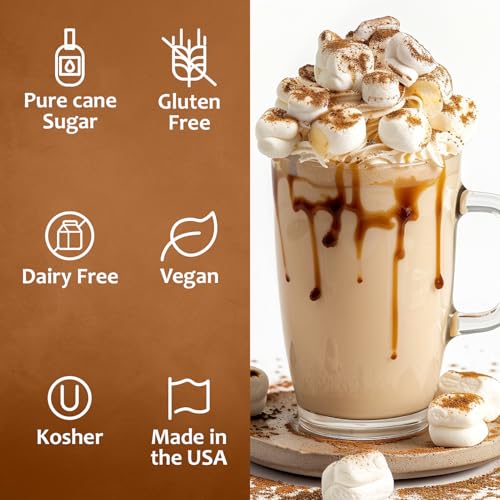 Coffee Syrup Toasted Marshmallow Flavored Syrup for Drinks (25.4 Fl Oz)