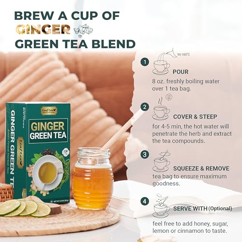 Green Tea Bags With Ginger (120 Count)