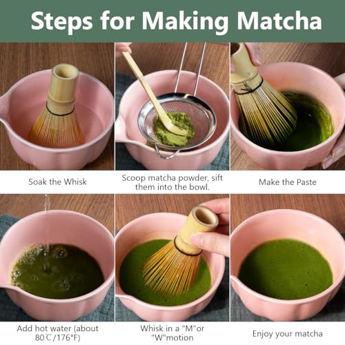 Pink Matcha Whisk Set