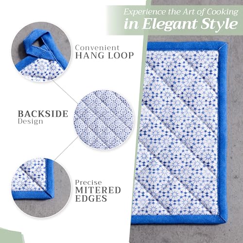 100% Cotton Oven Mitt & Pot Holder Set (2 Count)