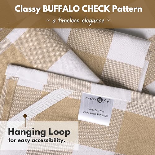 4 Pack Buffalo Check Kitchen Towel 16"x26" (4 Count)