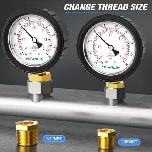 30inHG~30Psi Stainless Steel 1
